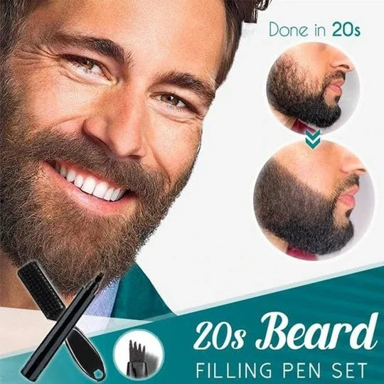 Lápiz y peine para Relleno de Barba y Cejas resistente al agua