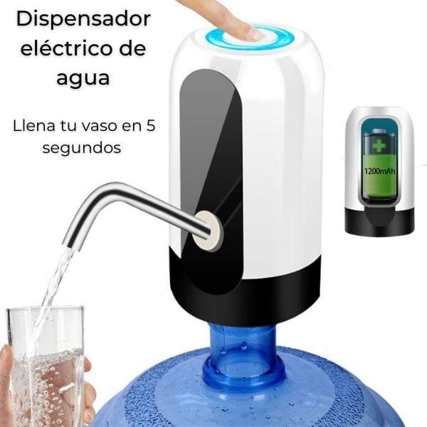 Dispensador de agua eléctrico recargable para garrafas y botellas grandes