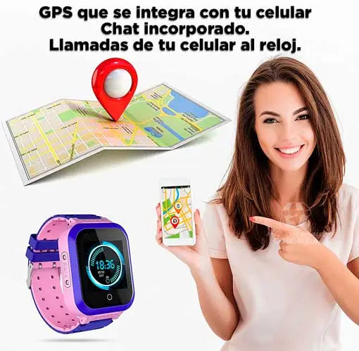 Reloj GPS Inteligente kids 2024 para Niñ@s