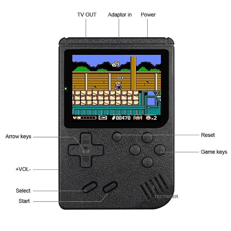 Gameboy Consola Retro Portátil 400 En 1