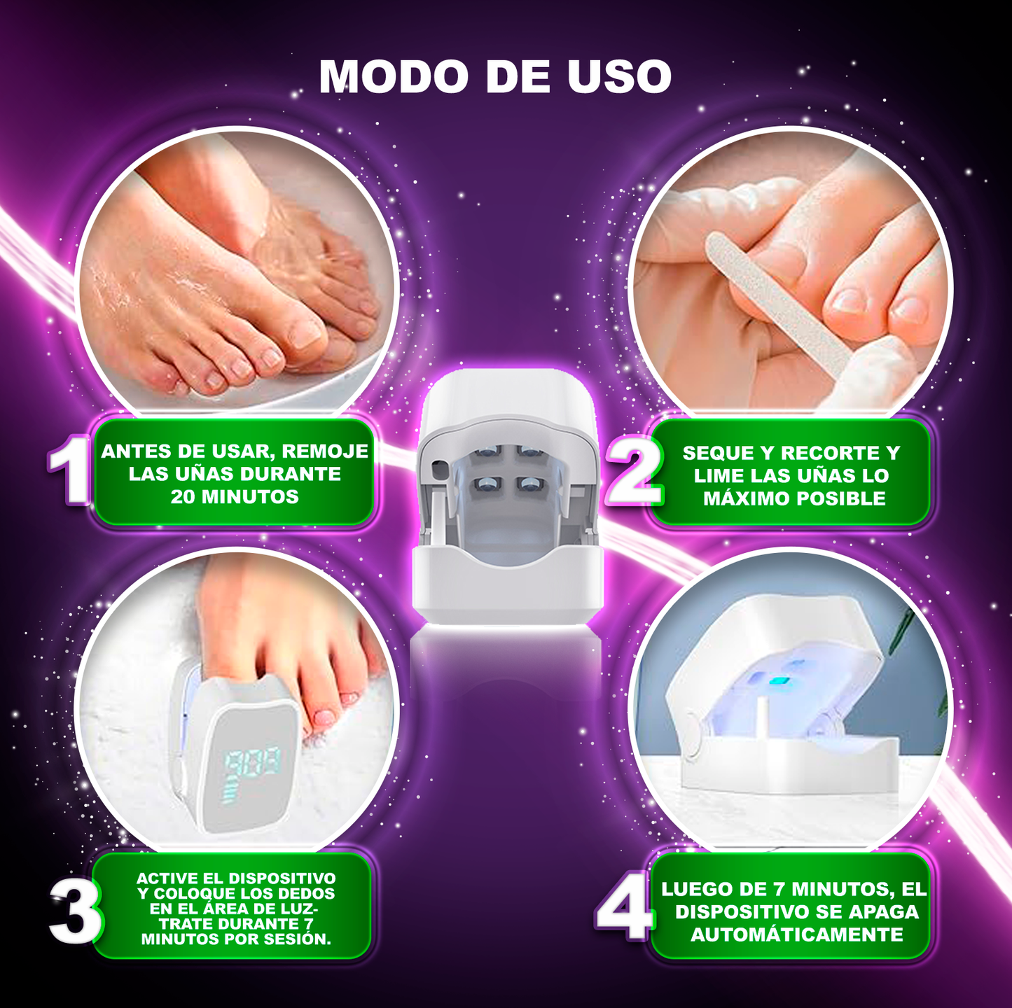 LASER UÑAS (PACK DE 2 UNIDADES AL 50% DESCUENTO=32,99€)