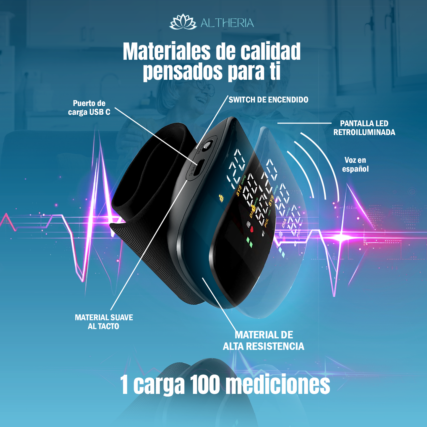 TENSIÓMETRO DIGITAL CON VOZ EN ESPAÑOL