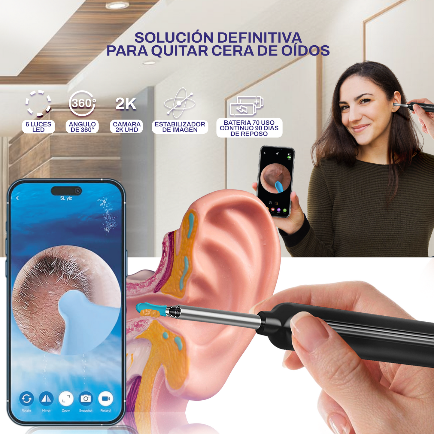 SUPER OTOSCOPIO CON CÁMARA