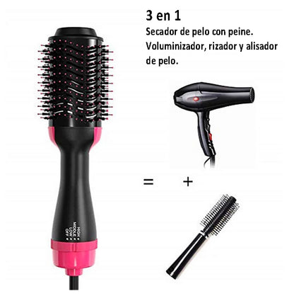 CEPILLO SECADOR DE PELO 3 EN 1 ONE STEP PLUS